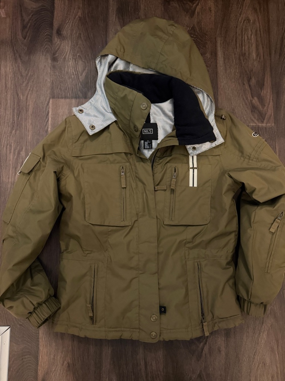 NILS Olive Hooded insulated Jacket